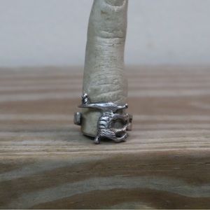 Llama Aztec spoon ring